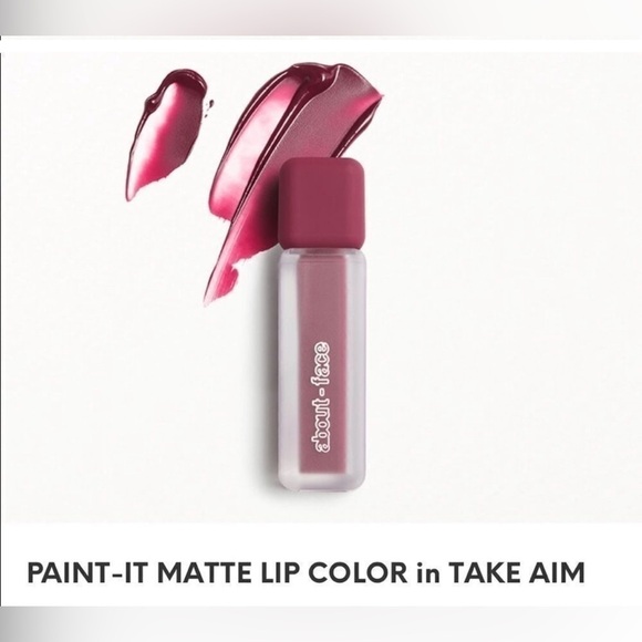 NIB About-Face Makeup Paint-It Matte Lip Color in Take Aim - Picture 1 of 11